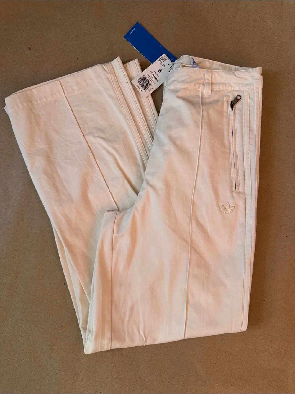 adidas Originals Cream Boot Cut Pants - Picture 5 of 5